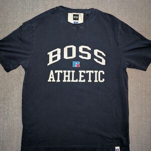 BOSS x Russell Athletic Men's Dark Blue Tee
